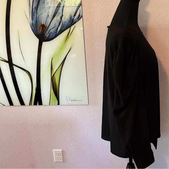 women’s black blouse shirt size XL - Picture 2 of 5